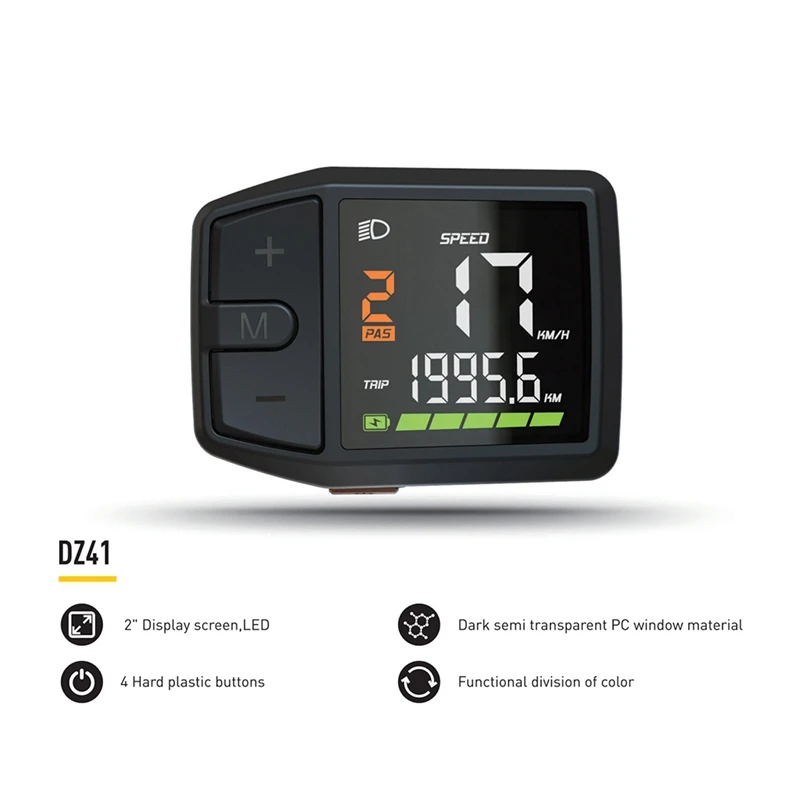 Voor Bafang Mid Motor Dz41 Display Voor Bbs0102 03 Hd M500 M600 G510 M620 M420 M300 M200 Display Protocol Mini Meter