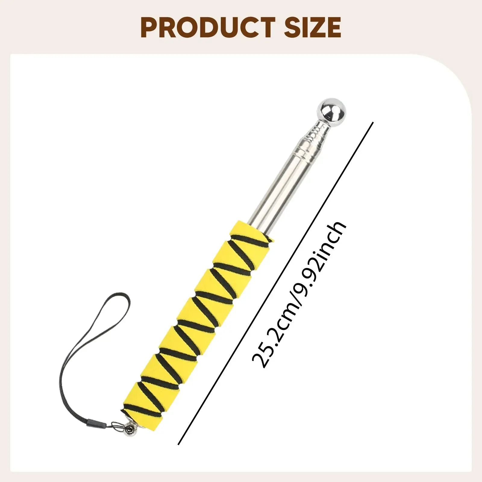 Durable Telescopic Hollow Drum Hammer Thickened Sponge Handle for Professional House Floor Ceiling Inspection