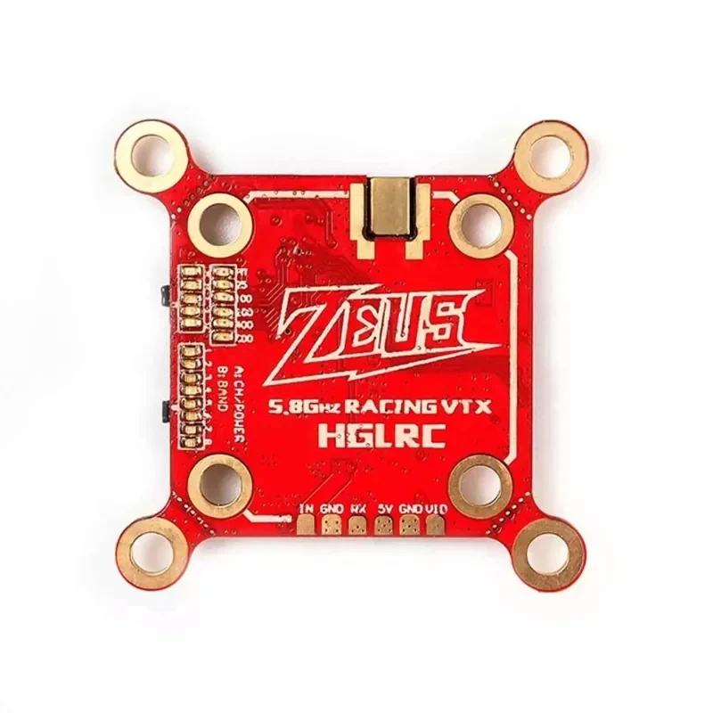 

HGLRC Zeus 800mW 20*20 30*30 Switchable 5.8G 40CH Built-in Microphone 6-26V VTX for RC FPV Racing Freestyle Drones