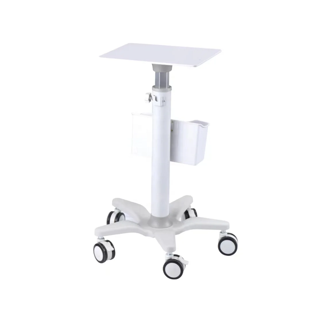 High Quality Hospital Workstation Cart Trolley Adjustable Computer Mobile Trolley