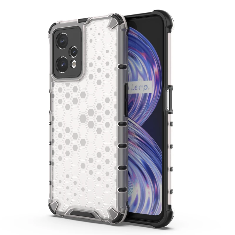 For Realme 9 Pro+ Case Transparent Hard Back Cover Soft Rubber Frame Armor Shockproof Phone Case For OPPO Realme 9 Pro Plus