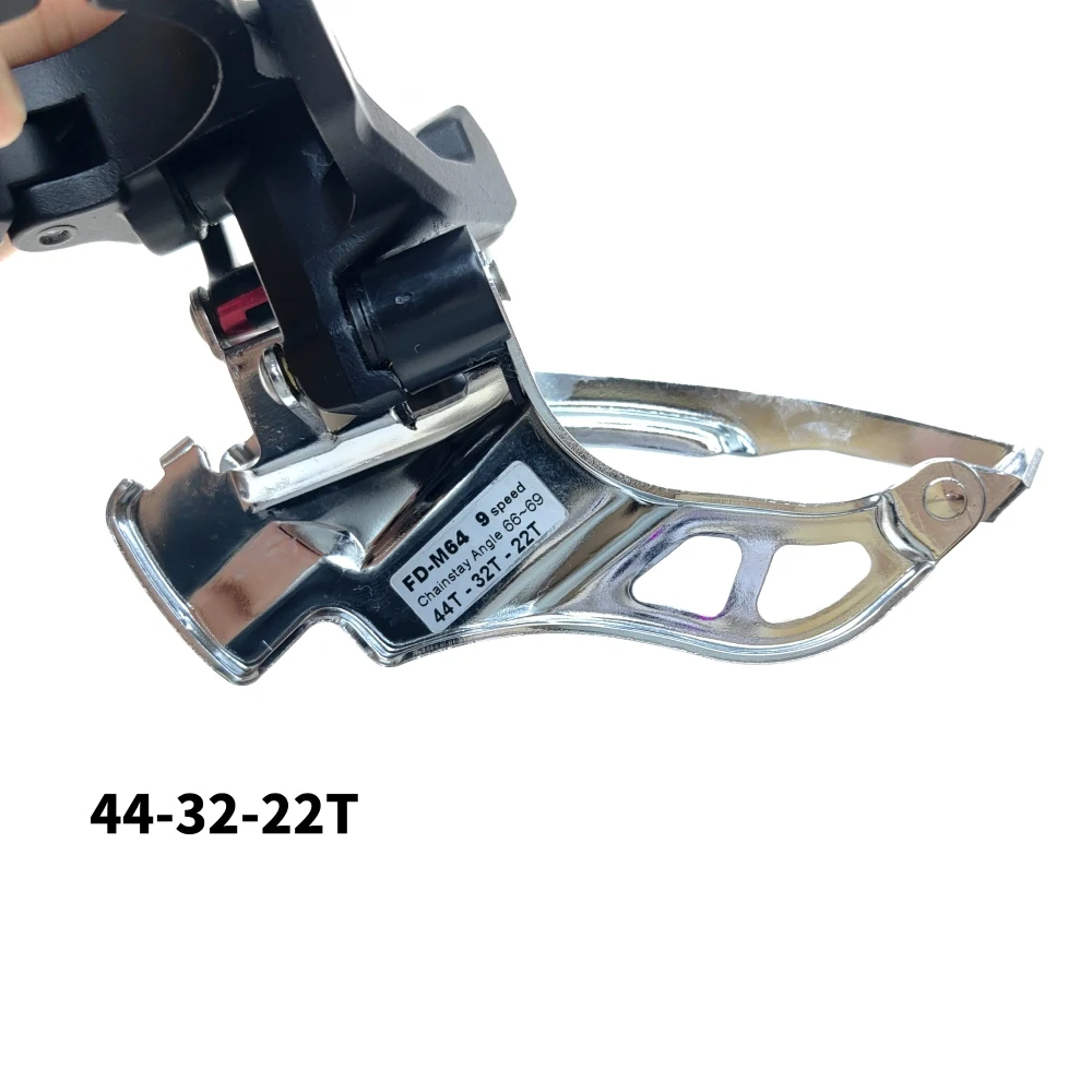 MicorSHIFT MTB Bicycle Front Derailleurs Mountain Bike clamping ring 3* 9 Speed RD-64 BIKE Front Derailleur Shifters Bike Parts