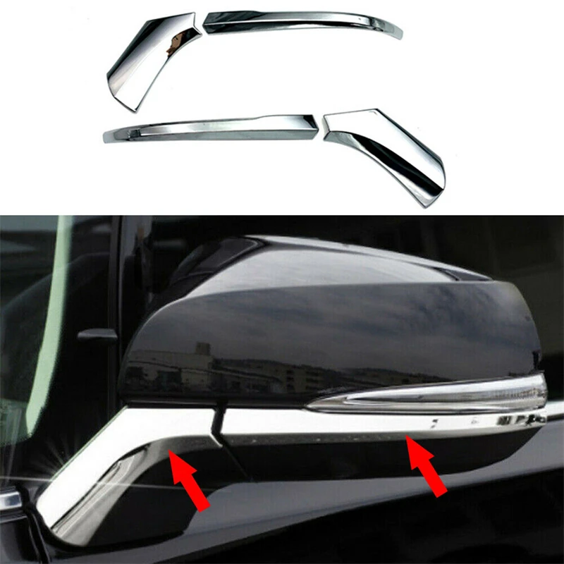 

4x Carbon fiber Rearview Mirror Side Molding Cover Trim Fit for Toyota RAV4 2019-2022 Car Accessories Exterior