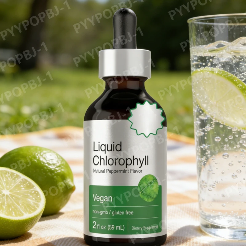 

Chlorophyll Drops Natural Peppermint Chlorophyll Supplement Vegan No Genetically Modified Ingredients Daily Healthy Products