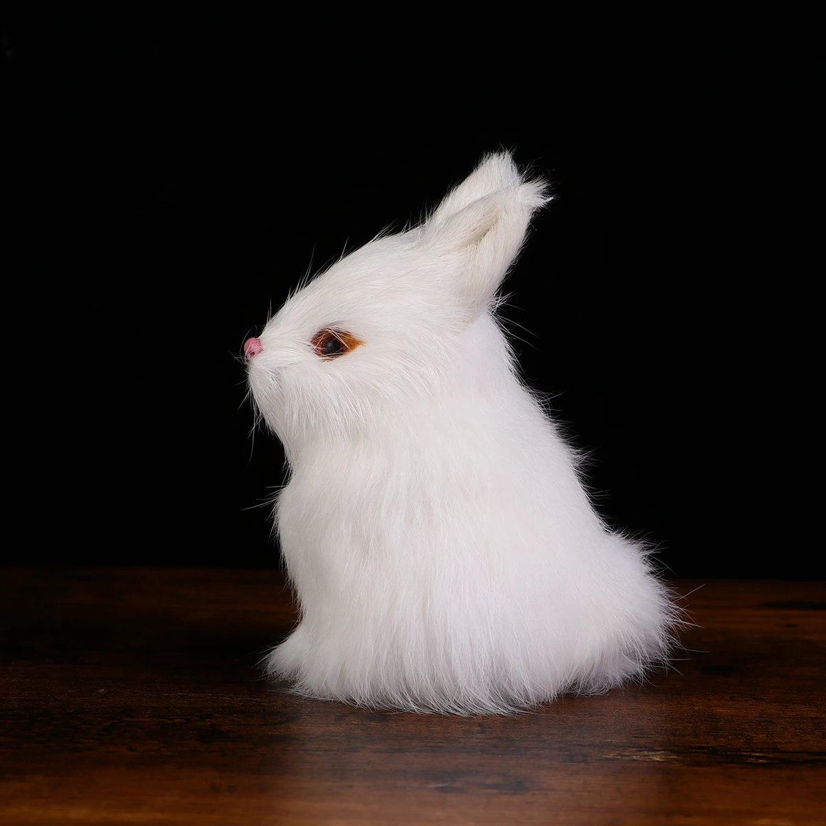 

Simulated Rabbit Ornament Miniature Bunny Lifelike Model Toys Simulation Animal