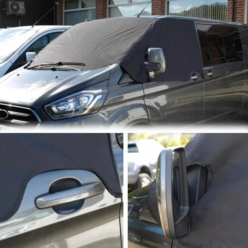 

For Ford Transit Custom 2012-ONWARDS Windscreen Blackout Blind Front Side Window Screen Wrap Winter Frost Protector Covers