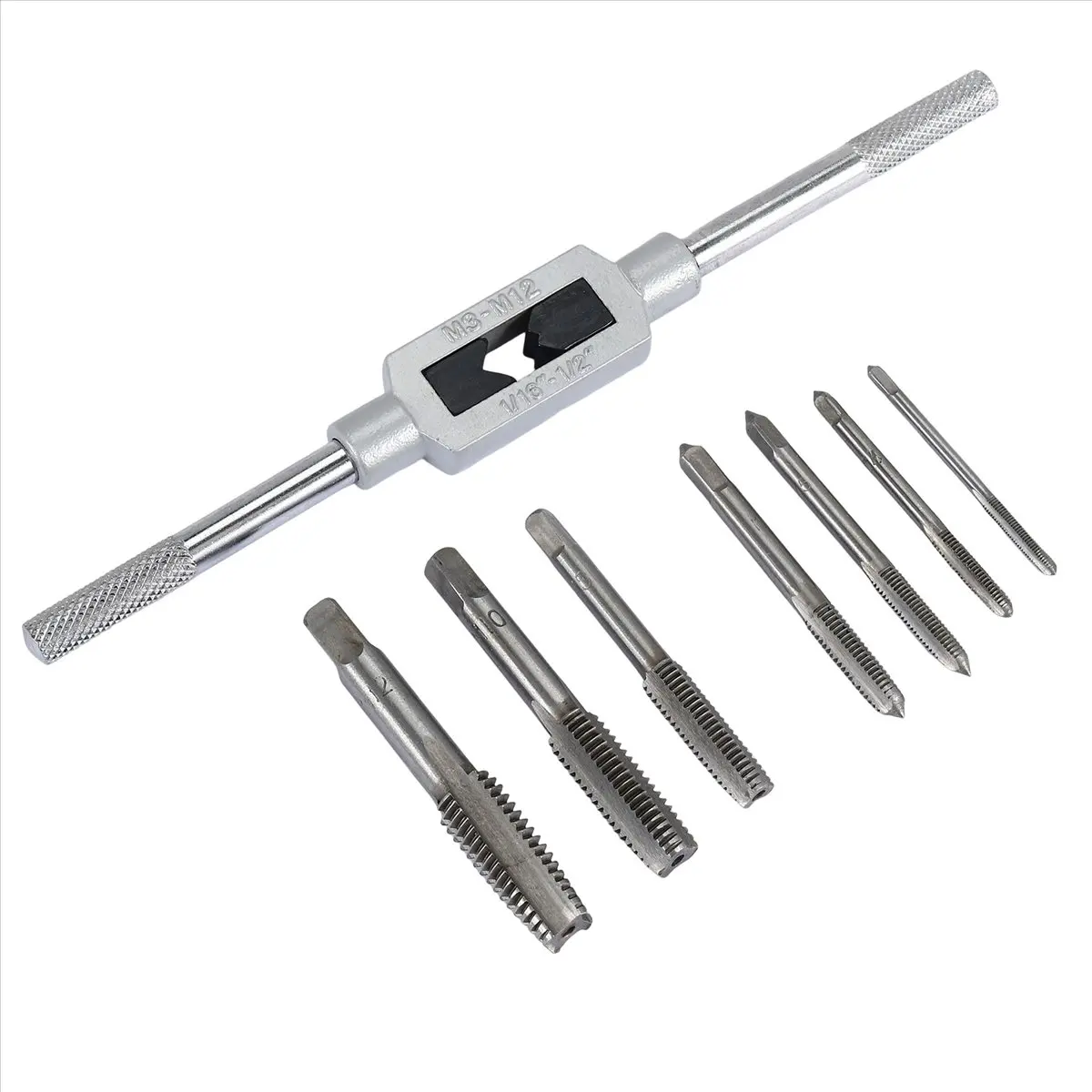 A57X NEW  Tap Tool Set Thread Metric Machine Hand Screw Thread Plug Taps Set