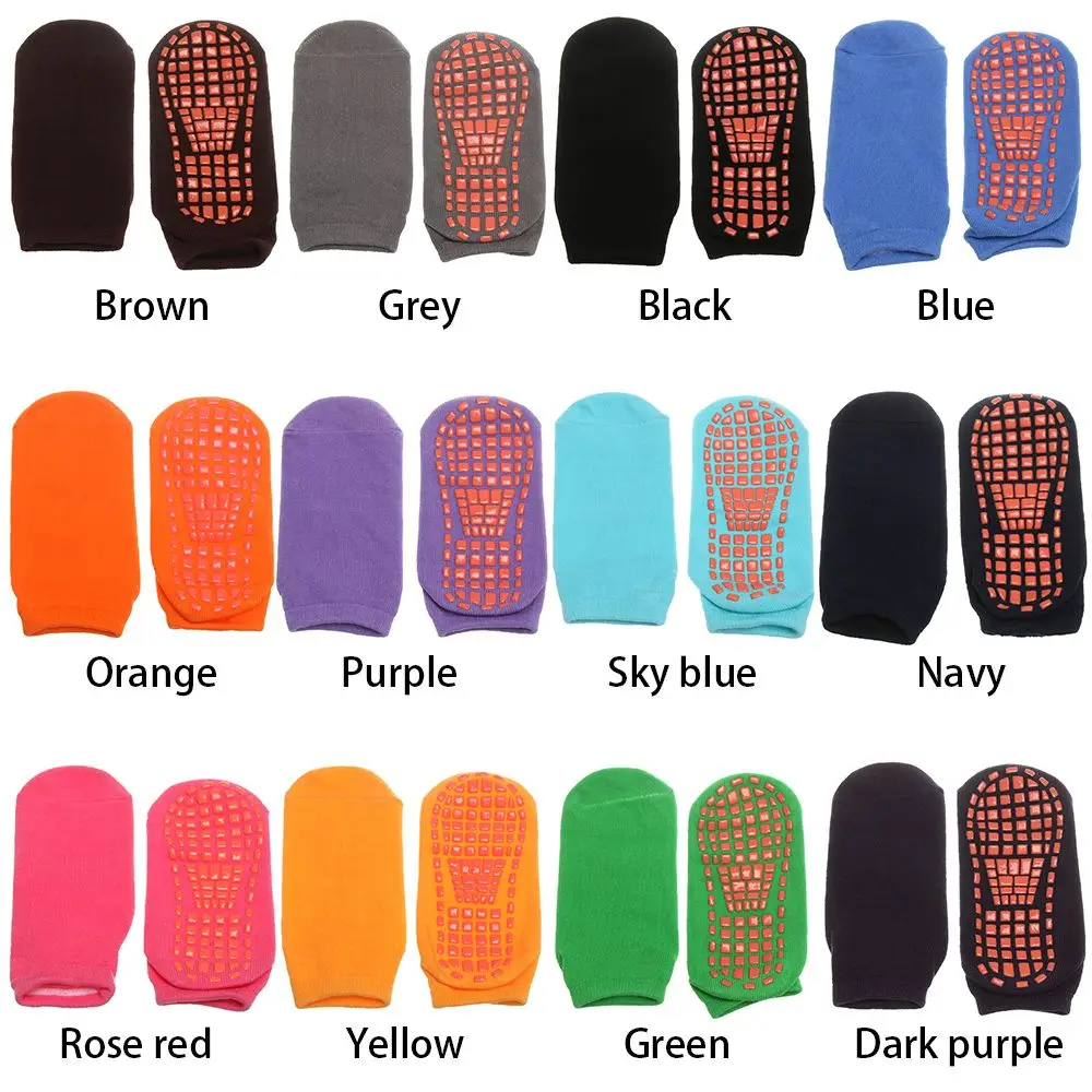 Rubber Floor Socks Non-slip Cotton Candy Color Yoga Trampoline Socks Soles Glue Early Education Socks