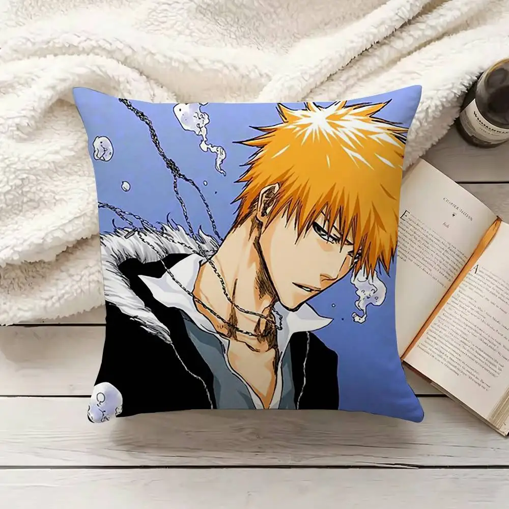 I-Ichigo Anime K-Kurosaki Various Sizes Square Pillow Case For Car Home Bedchamber Decor