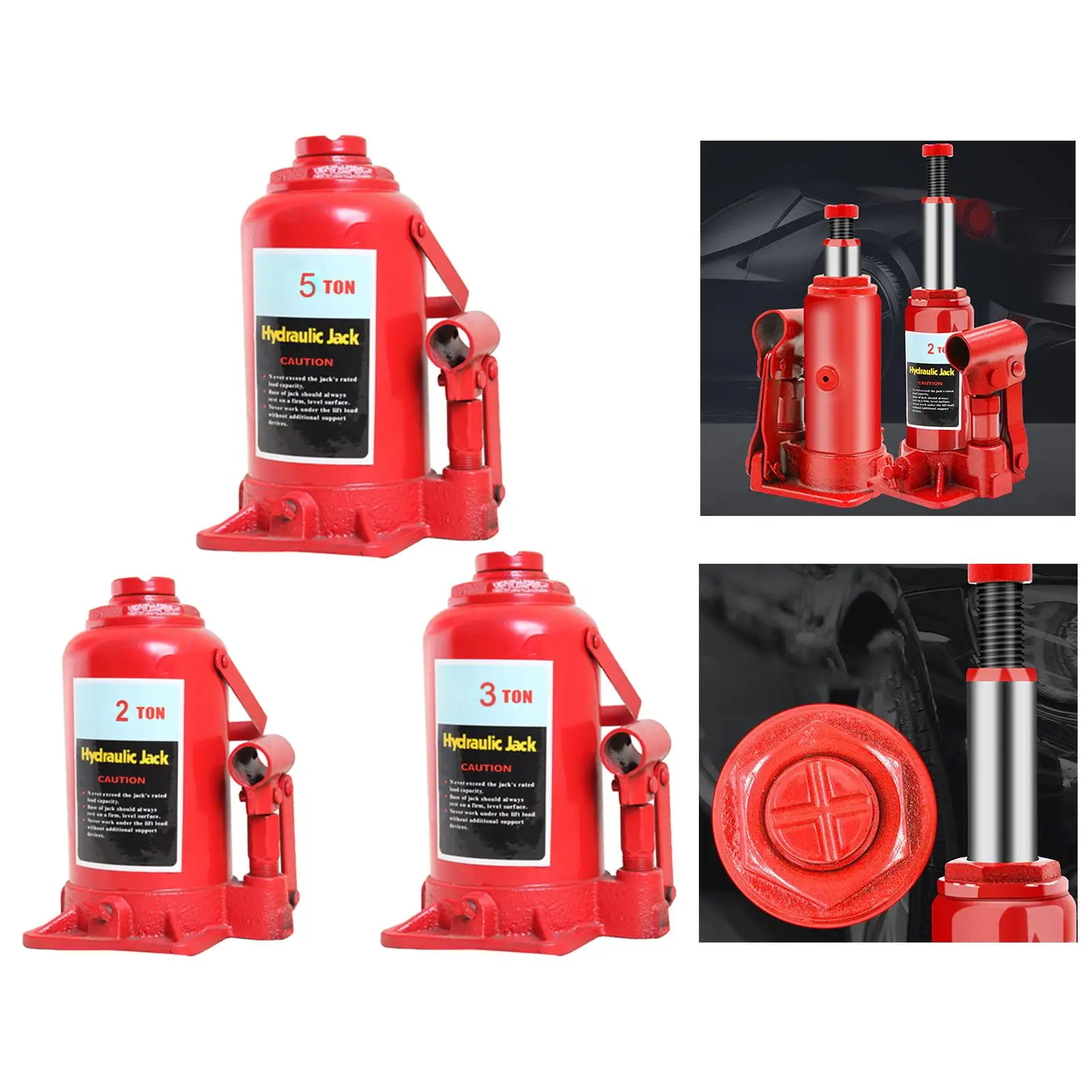 Automotive Jack Household Portable Handcranked Hydraulic Jack Vertical Hydraulic Car Small Jack