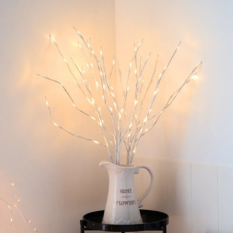 20 LED Twig Lighted Branch Vase Filler Tree Branch Light For Wedding Christmas New Year Valentine\'s Day Decor Lights Night Lamp