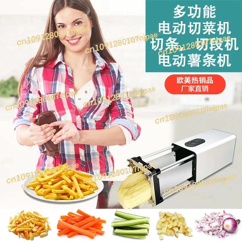 

Electric Slicer, Potato Multifunctional Vegetable Slicer, Slicing And Diced Electric French Fry Machine, French Fry Knife