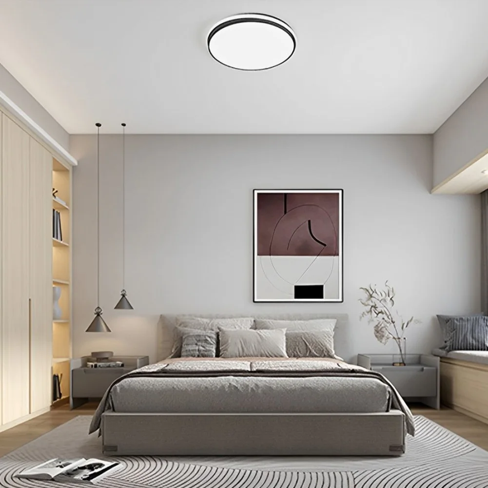 3.94 Inch LED Ceiling Fan Light Kit 18W 1530LM Dimmable Round LED Light Engine 3000K/4000K/6500K Ceiling Fan Retrofit Kit