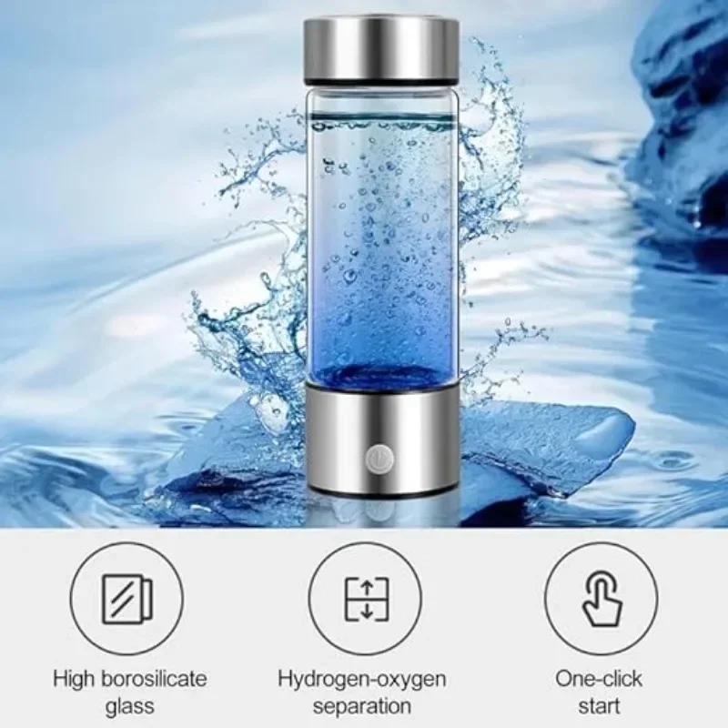 Hydrogen Water Generator Alkaline Maker Rechargeable Portable Water Ionizer Bottle Super Antioxidan Hydrogen-Rich Water Cup