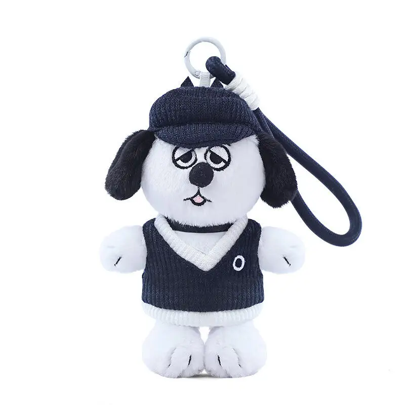 Kawaii Snoopy Olaf Removable Sweater Plush Keyring Soft Stuffed Figure Backpack Charm Lovely Fan Collection Small Present
