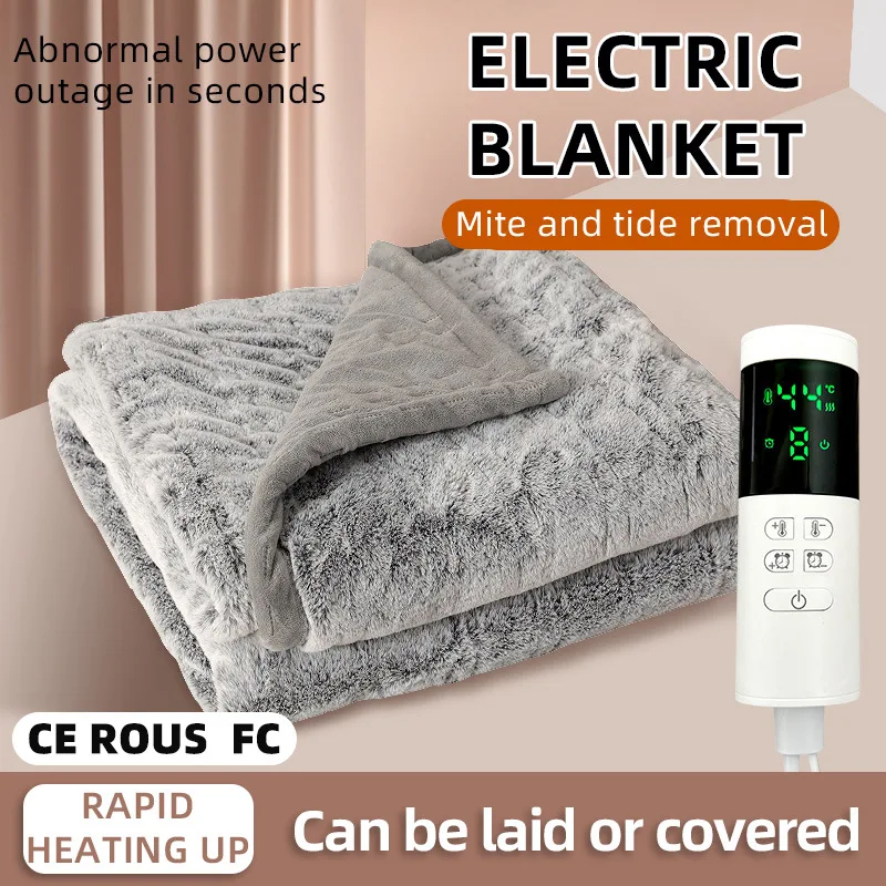 

Constant Temperature Electric Blanket for Heating and Warmth Suitable for Two People At Home Quick Heating Soft and Washable