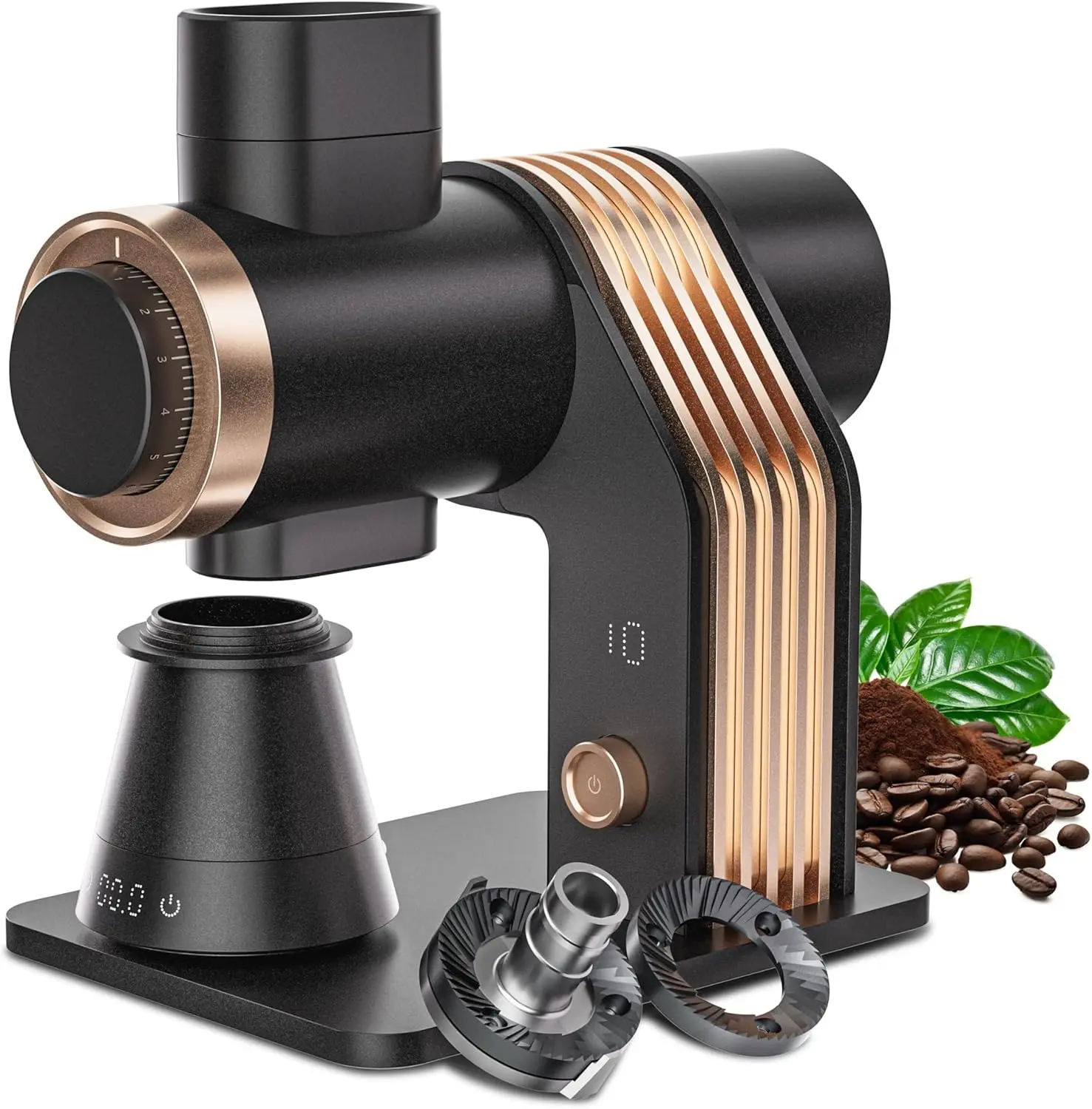 

VelPro 400 Single Dose Coffee Grinder with Variable Speed, Stepless Adjustment, 64mm Titanium Flat Burr & Single Dosing Cup