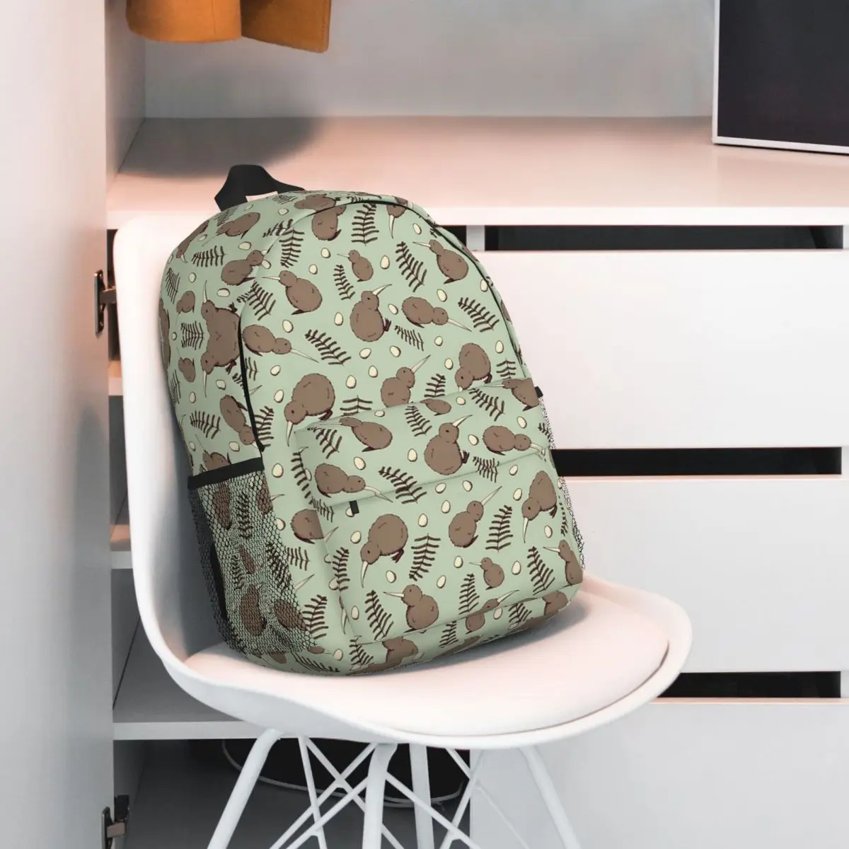 Kiwi Bird-mochila escolar para niños y niñas, bolso de hombro de gran capacidad, a la moda