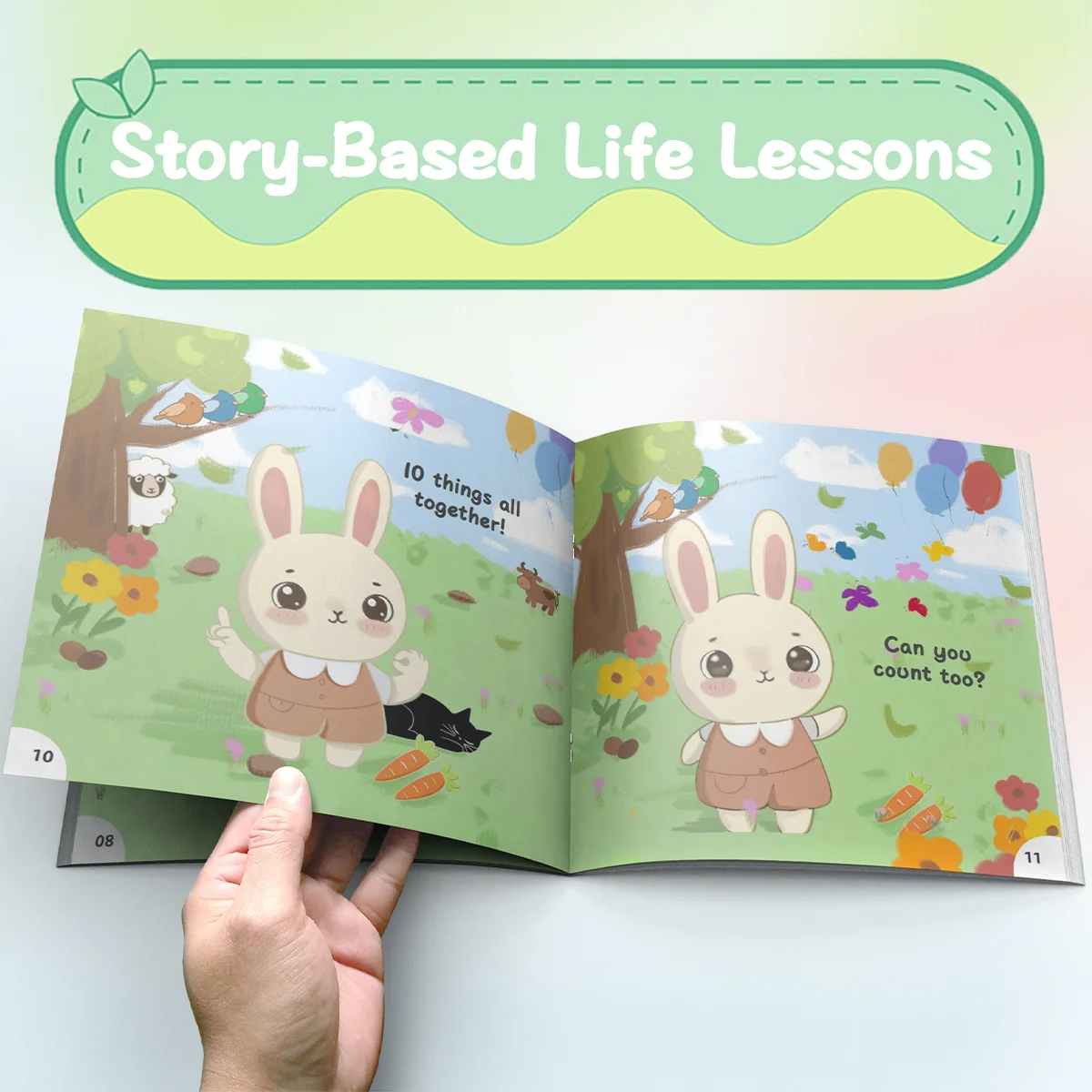 Bunny Counts: A Cheerful Counting Adventure, Hop, count and play with Bunny to learn numbers