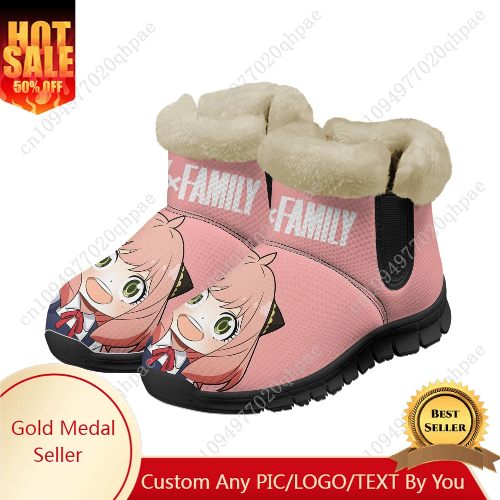 

SPY×FAMILY Snow Boots Mens Womens Teenager Shoes Keep Warm Boot High Quality Casual Lightweight Couple Sports Customize Sneakers