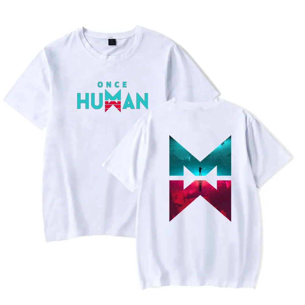 Hot Game Once Human Vintage 90s T-Shirt Men and Woman Short Sleeve T Shirt Sport Tops Unisex Fashion Harajuku Outwear