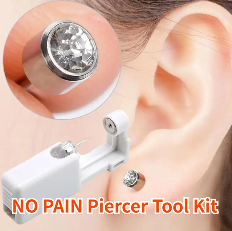 Disposable ear piercing tool Sterile Ear Piercing Unit Cartilage  ear nail gun ear piercing gun  NO PAIN Piercer Tool Kit