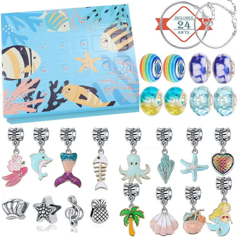 

Advent Calendar 2025 with Bracelets Necklace 24 PCS Jewelry Set, Classic & Elegant Designs, Presents for Women Christmas Gift