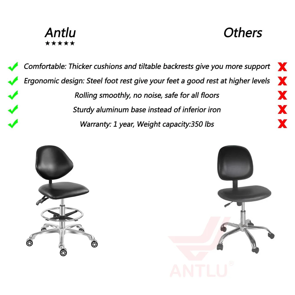 AntluPlus Swivel  Stool  Dental  Stool Hospital Furniture Lab Clinic Dentist Chair Doctor Nurse Ergonomic Chair Ophthalmic Stool