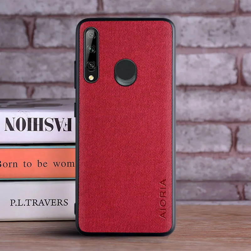 Case for Huawei P30 Lite P30 Pro P30 coque Luxury textile Leather skin soft hard phone cover for Huawei P30 Lite case