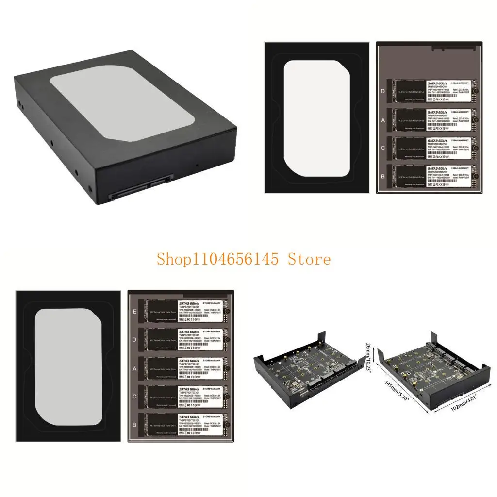 

5asd B+M Socket 2 Adapter Card M.2 to SSD Converter Adapter Case
