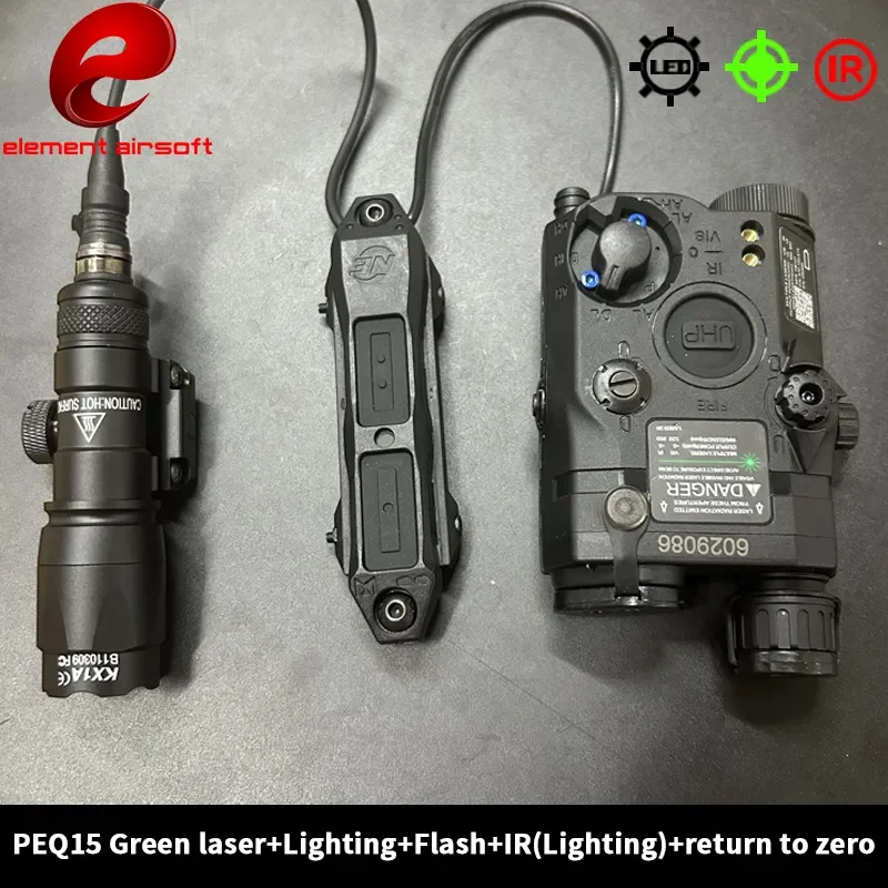 Element PEQ15 Linterna táctica M600C con láser IR rojo y verde - imagen 4