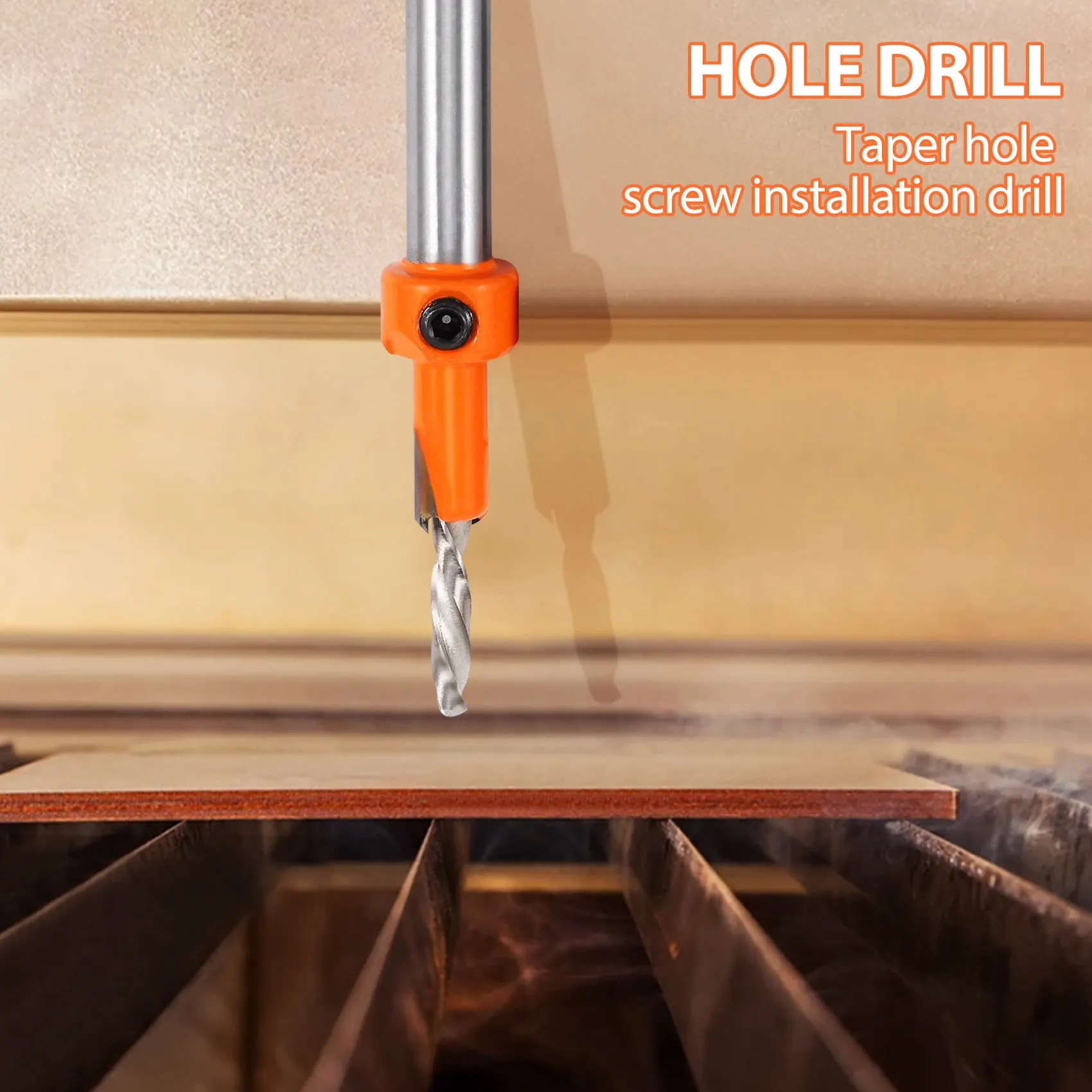 5Pcs Wood Hole Drill Bit,8MM Shank Countersink Drill Bit Router Bit,Wood Working Counter Sink Drill Bit Set Screw Cutter