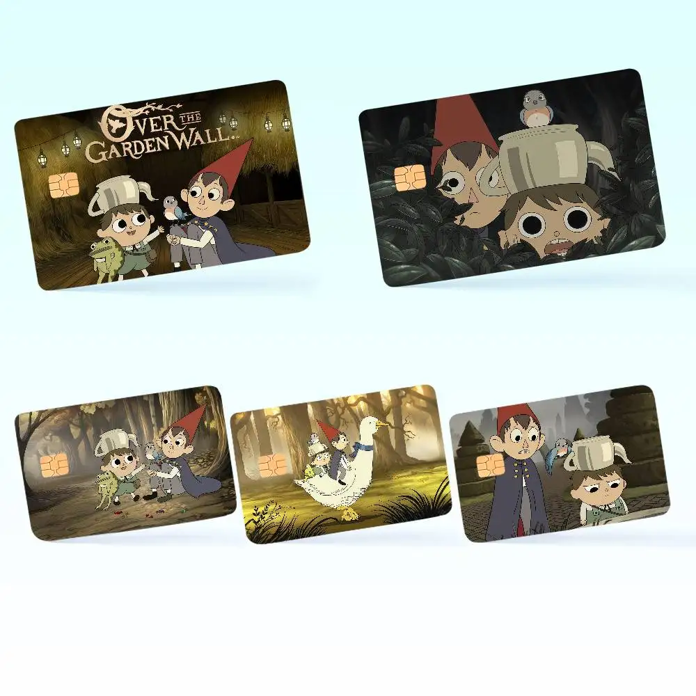O-Over the G-Garden W-Wall Animation Bank Debit Decorative Protection Bus Subway Credit Card Stickers