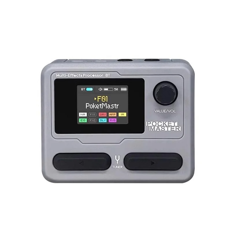 ABKV-Pocket Master 1.77 LCD Screen Electric Guitar Bass Amplifier Modeling IR Multi-Effect With OTG Looper