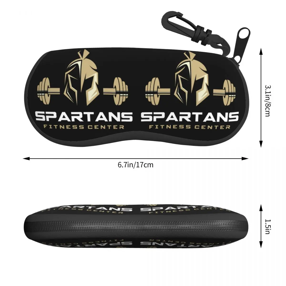 Spartan Fitness And Gym Logo Shell Eyeglasses Case Women Men Fashion Glasses Case Sunglasses Box Pouch