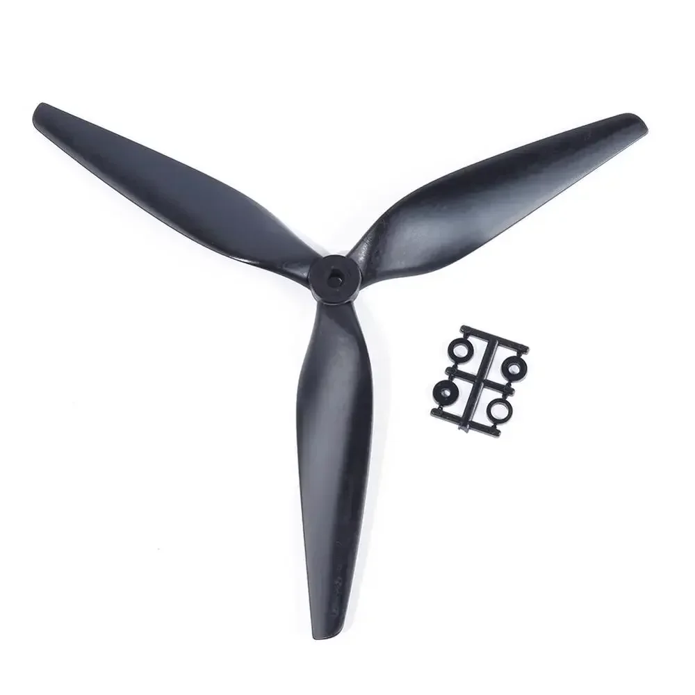 HQ Macroquad Prop 7inch/ 8inch/ 9inch/ 10inch/ 13inch 3 Blade / Tri-blade Black-carbon Reinforced Nylon Propeller for FPV Drone