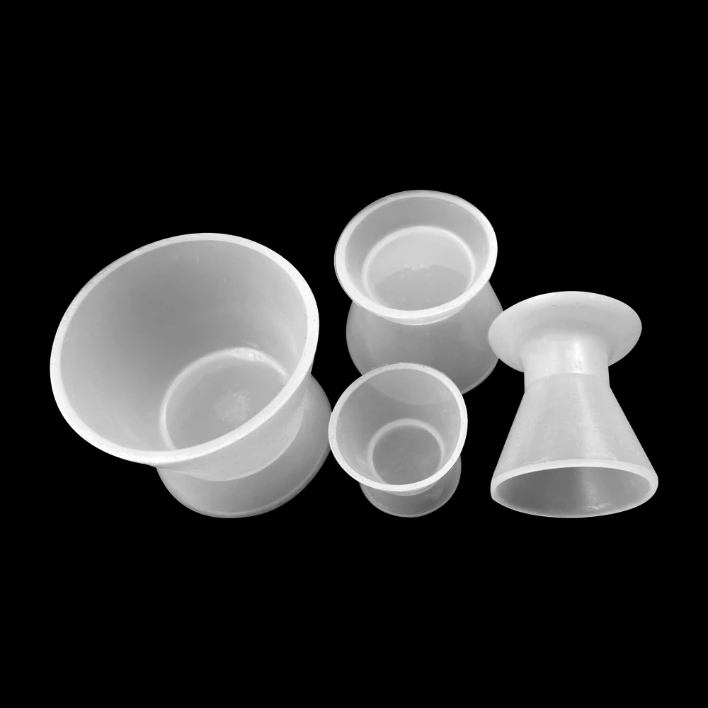 4pcs/set Dental Mixing Bowl Silicone Rubber Cup Flexible Self Solidifying Bowls High Temperature Disinfecting Dentistry Tools