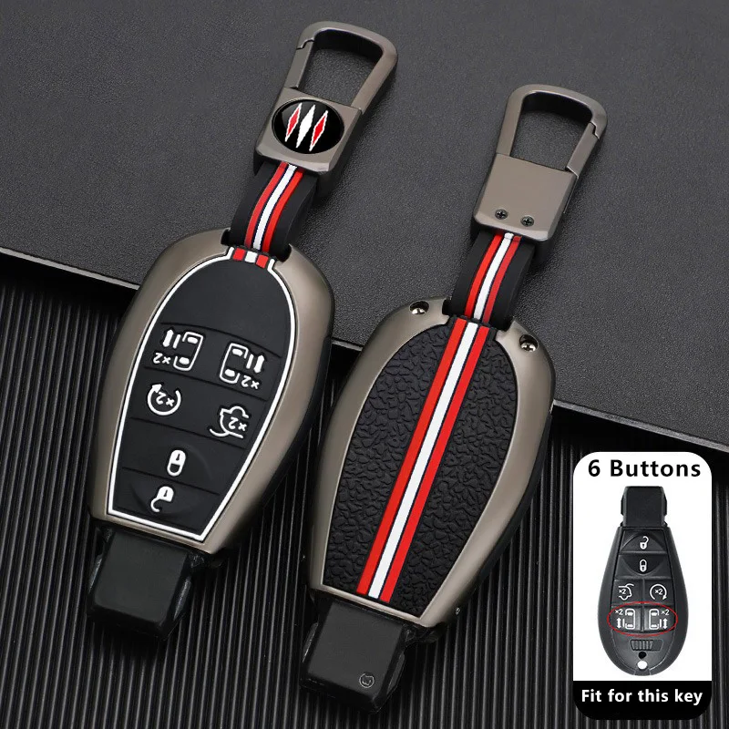 

Zinc Alloy Car Key Case for Dodge Dart Magnum Durango Caravan Journey Challenger Charger for Jeep Cherokee Remote Cover