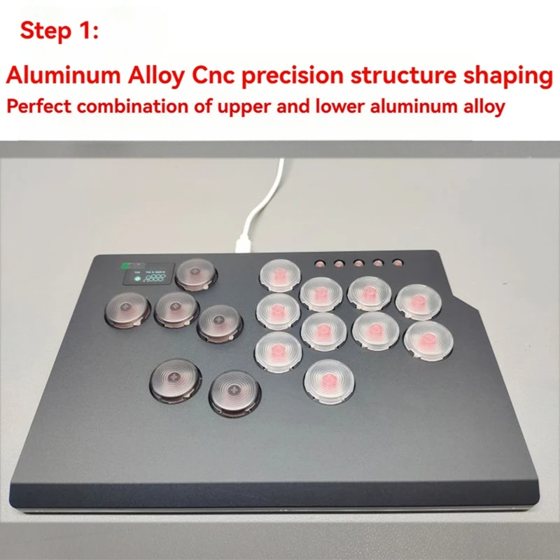 Keys Game Keyboard Hitbox Leverless Controller Fighting Gaming Joystick For Pc/Ps3/Ps4/Ps5/ Steam Arcade Pc Gift B