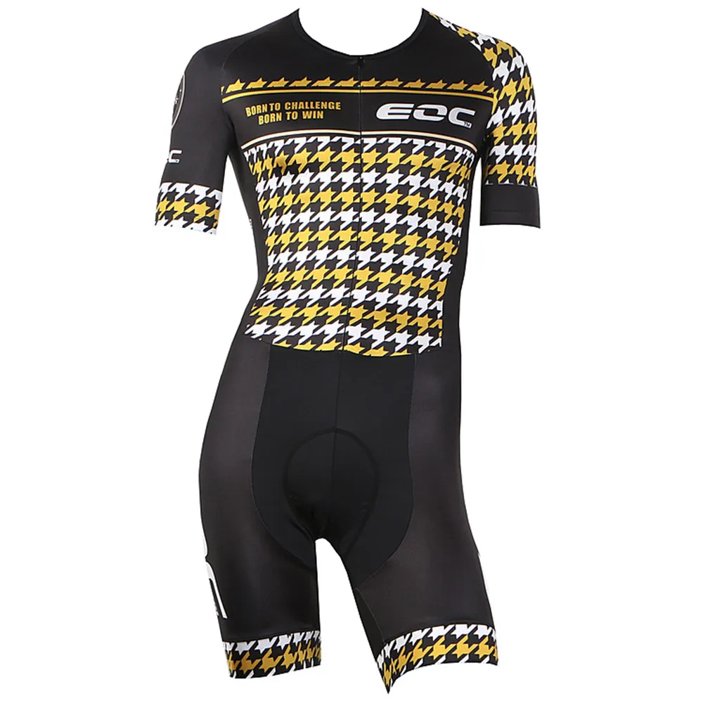 EOC Sport Inline Speed Skates Clothing Skating Race Speedsuit Men's Short Sleeve Colorful Tri Suit 인라인 스피드 스케이트 Ciclismo Sets