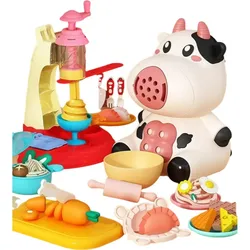 Macchina per pasta di argilla colorata per bambini strumenti per pasta da gioco fai da te kit di stampi per plastilina per gelato giocattoli di Puzzle per regalo di compleanno per ragazze dei ragazzi