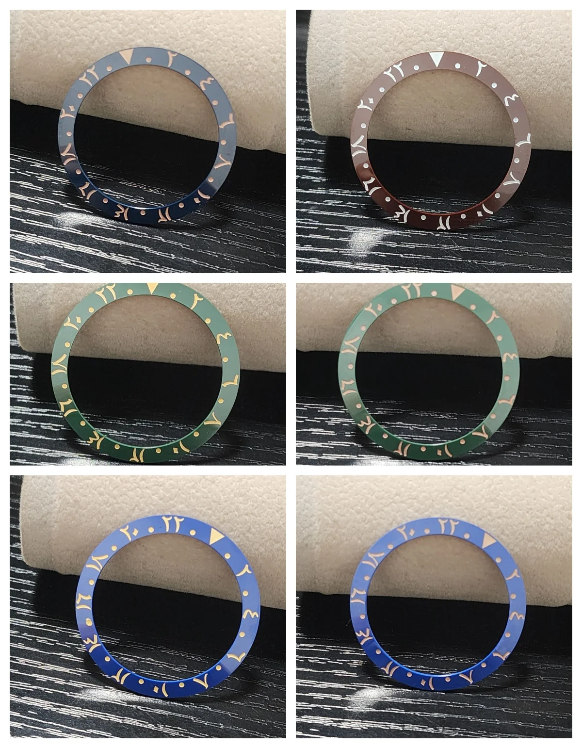 

38MM Ceramic Bezel with Arabic Fonts in Multiple Colors Fits 40mm 41mm Stainless Steel Watch Case