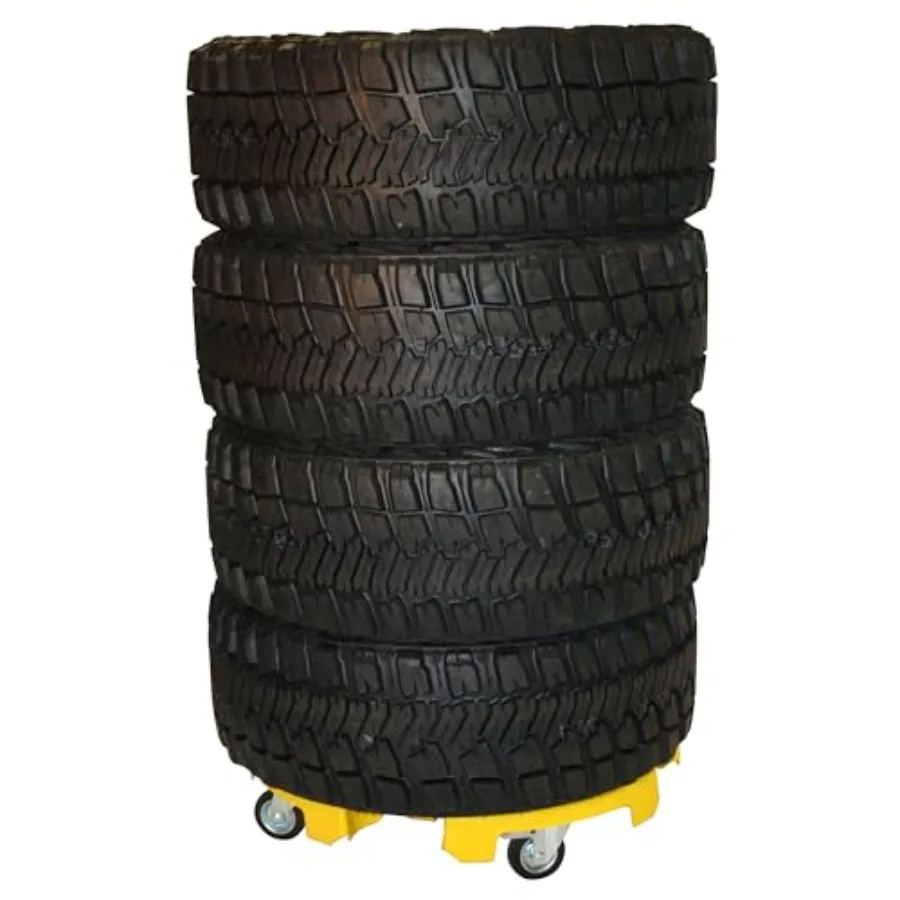 Heavy-Duty Tire Taxi for industrial use, rubber material, black color, high load capacity and abrasion resistance
