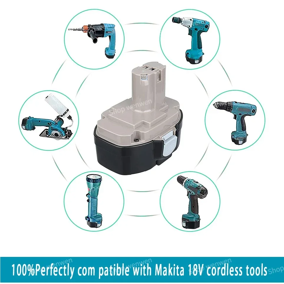 Imagem -02 - Substituição da Bateria Makita Ni-mh 18v 4800mah 6800mah 9800mah Pa18 1822 1823 1833 1834 1835 1835f 1928281 192829-9