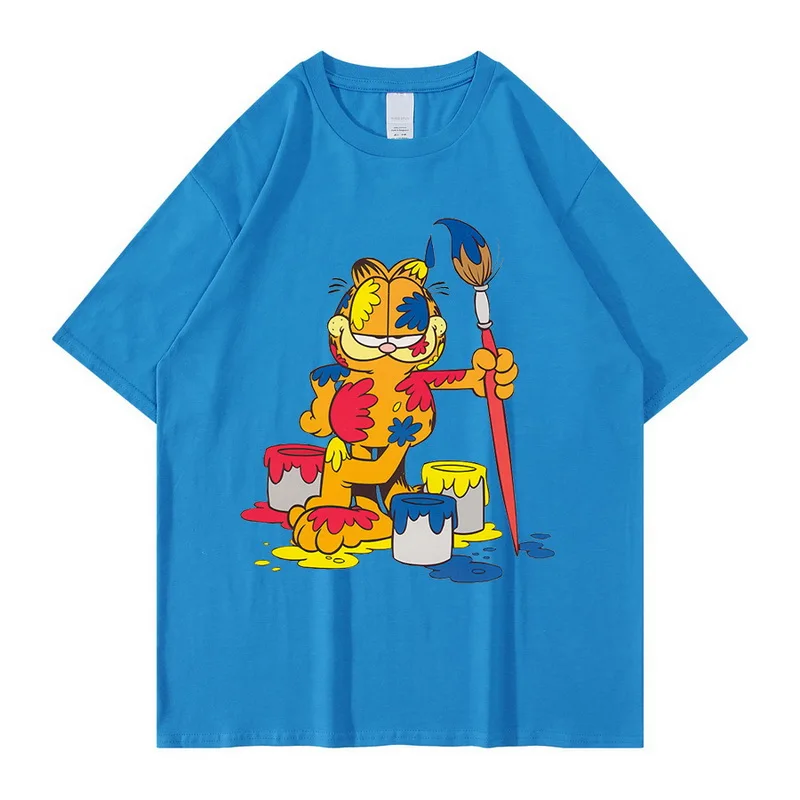 T Shirt Men Funny Manga Cartoon Kawaii Graphic Cotton Japanese Anime Tshirt Aesthetic T-Shirt Streetwear Tees Shirts