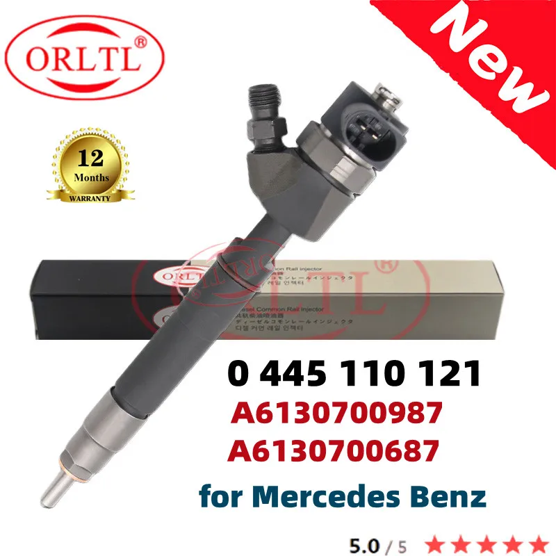 

ORLTL Genuine Fuel Injector 0445110121 6130700687 6130700987 0 445 110 121 for Bosch Mercedes Benz