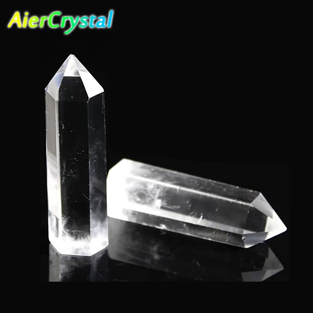 Natural Clear Quartz Hexagonal Point Energy Healing Stone Aura Cleansing Zen Home Decor Feng Shui Ornament