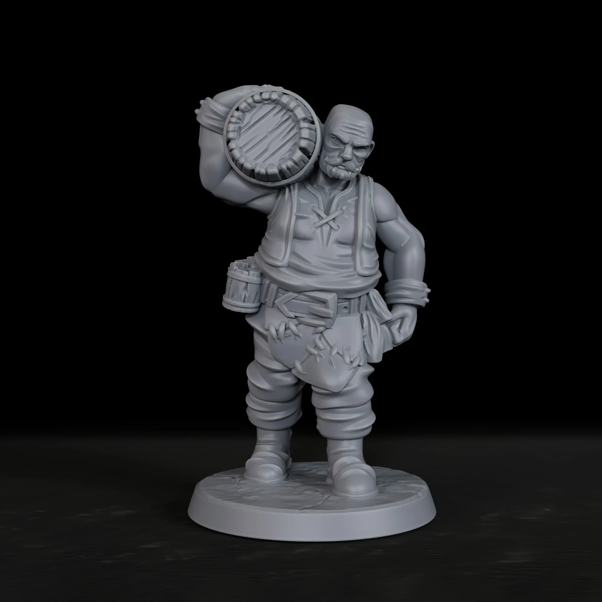 3pcs Male Townsfolk Miniature - Great Christmas & Halloween Accessory for Classic RPG Tabletop Game, Collectors' First Choice view 4