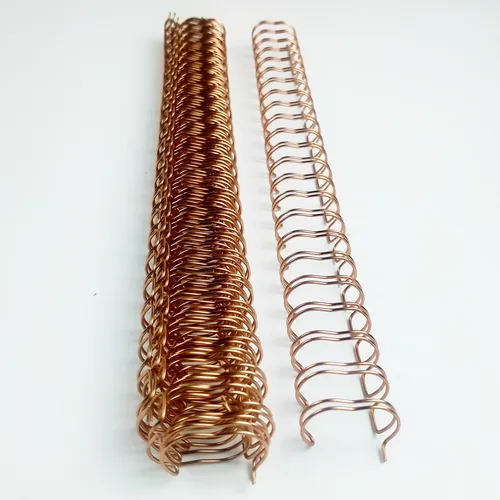 Imagen 2 del producto 50 Uds. Alambres de encuadernación YO de Metal dorado, encuadernación de alambre de doble bobina, carpetas A4, encuadernación de alambre doble, calendario, bobina de encuadernación, resortes para cuaderno