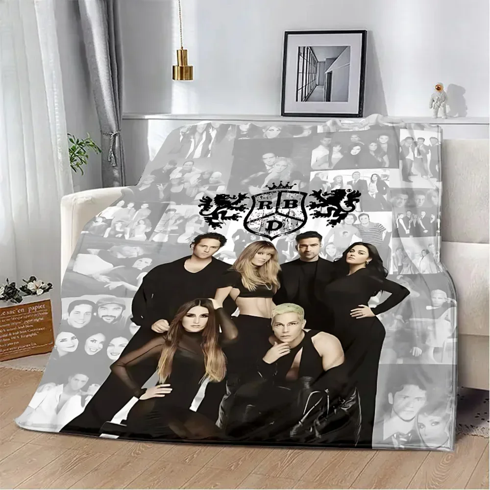 Manta estampada de la banda POP RBD Rebelde de México, suave, cálida y cómoda, para el hogar, viajes, regalo de cumpleaños